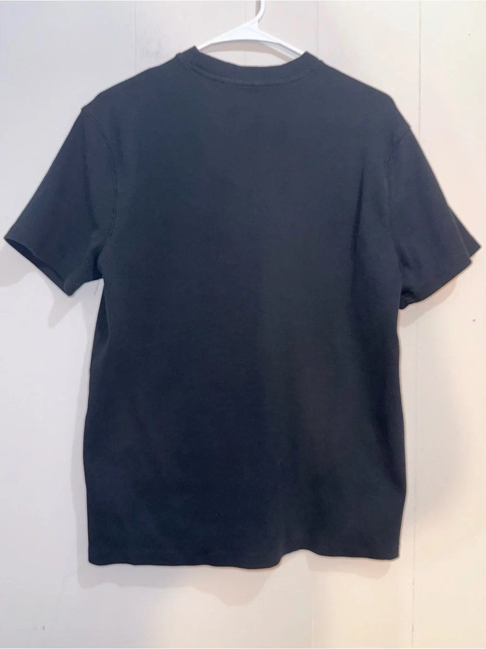 Banana Republic Mini Ribbed Short Sleeve Crewneck Shirt Black Size L EUC